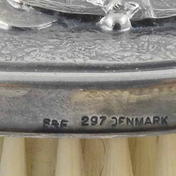 Vintage Hans Jensen Danish Silver Plated Brush Set #8199 - Picture 7 of 12